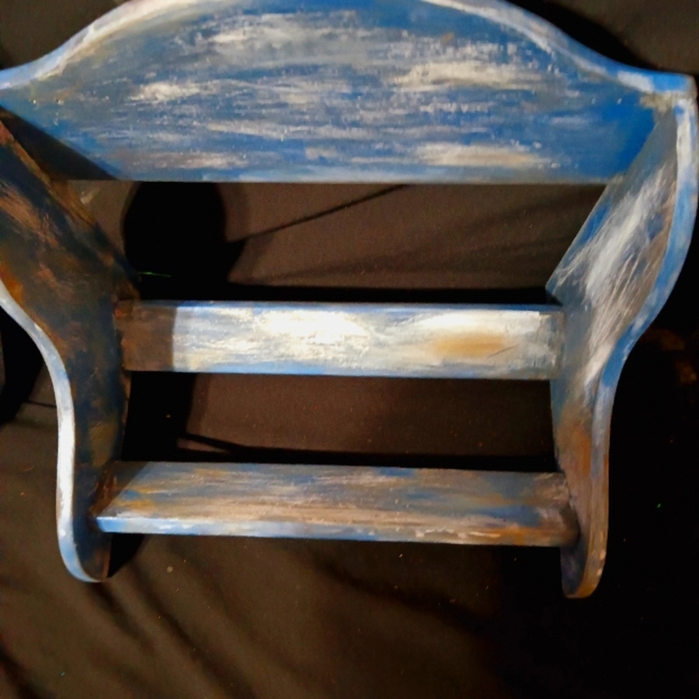 Beautifully Handcrafted Real Wood Antique Magazine Holder